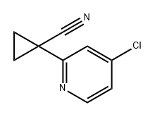 Cyclopropanecarbonitrile, 1-(4-chloro-2-pyridinyl)- Structure