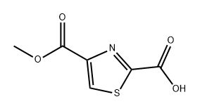 2,4-Thiazoledicarboxylic acid, 4-methyl ester 구조식 이미지