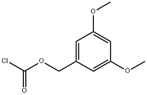 (3,5-Dimethoxyphenyl)methyl carbonochloridate Structure