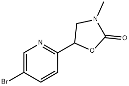 2-Oxazolidinone, 5-(5-bromo-2-pyridinyl)-3-methyl- Structure