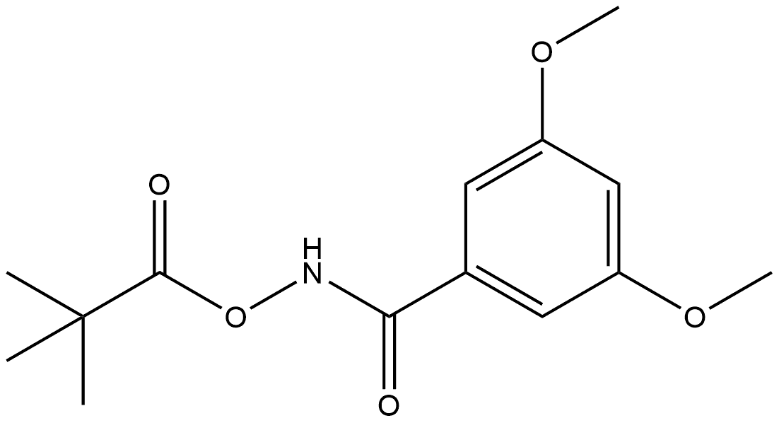 (3,5-Dimethoxybenzoyl)azanyl 2,2-dimethylpropanoate Structure