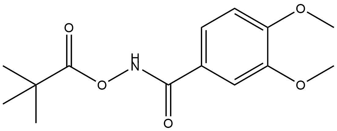 (3,4-Dimethoxybenzoyl)azanyl 2,2-dimethylpropanoate Structure