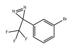 3H-Diazirine, 3-(3-bromophenyl)-3-(trifluoromethyl)- Structure