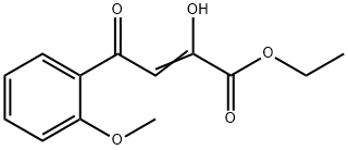 2-Butenoic acid, 2-hydroxy-4-(2-methoxyphenyl)-4-oxo-, ethyl ester 구조식 이미지