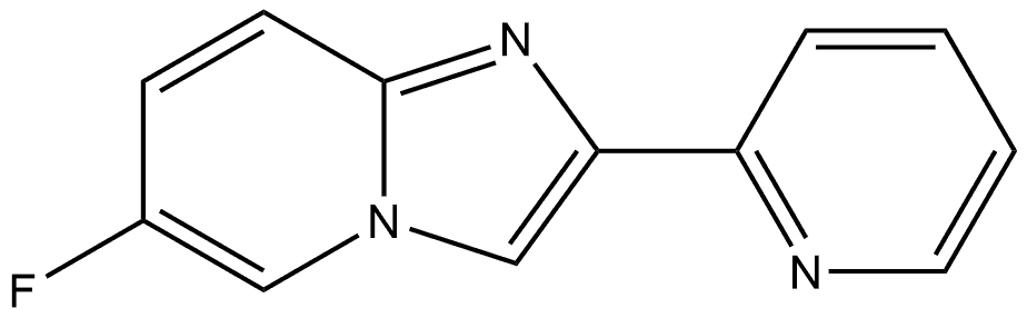 6-Fluoro-2-(2-pyridyl)imidazo[1,2-a]pyridine Structure