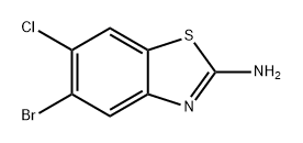 2-Benzothiazolamine, 5-bromo-6-chloro- Structure