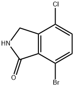 1H-Isoindol-1-one, 7-bromo-4-chloro-2,3-dihydro- Structure