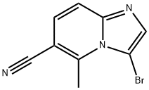 3-bromo-5-methylimidazo[1,2-a]pyridine-6-carbonitrile 구조식 이미지