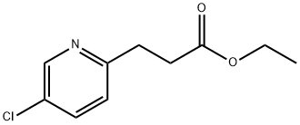 2-Pyridinepropanoic acid, 5-chloro-, ethyl ester Structure