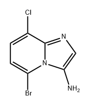 5-bromo-8-chloroimidazo[1,2-a]pyridin-3-amine 구조식 이미지