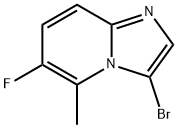 3-bromo-6-fluoro-5-methylimidazo[1,2-a]pyridine Structure