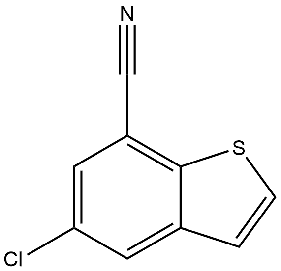 5-Chlorobenzo[b]thiophene-7-carbonitrile Structure