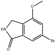 6-Bromo-2,3-dihydro-4-methoxy-1H-isoindol-1-one 구조식 이미지