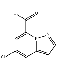 Pyrazolo[1,5-a]pyridine-7-carboxylic acid, 5-chloro-, methyl ester Structure