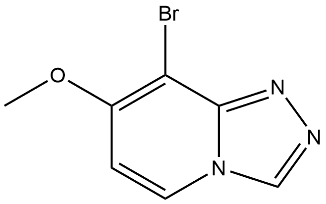 8-Bromo-7-methoxy-[1,2,4]triazolo[4,3-a]pyridine Structure