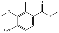 methyl 4-amino-3-methoxy-2-methylbenzoate Structure