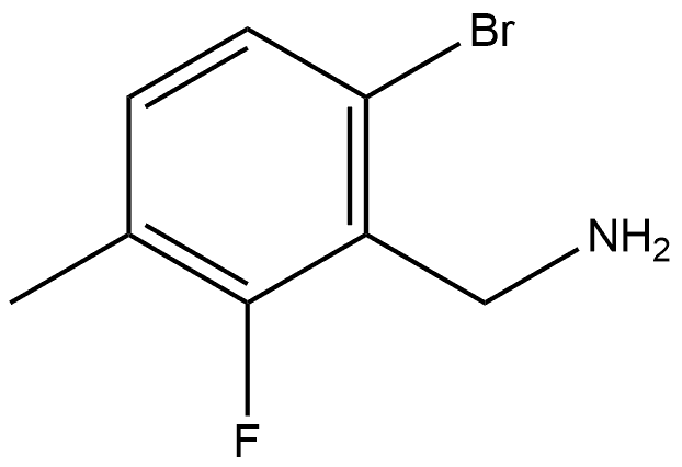 (6-bromo-2-fluoro-3-methylphenyl)methanamine 구조식 이미지