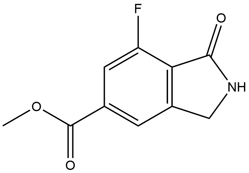 Methyl 7-Fluoro-1-oxoisoindoline-5-carboxylate Structure