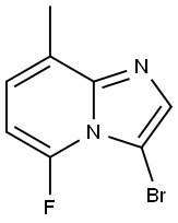 3-bromo-5-fluoro-8-methylimidazo[1,2-a]pyridine Structure