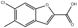 6-Chloro-5-methyl-1-benzofuran-2-carboxylic acid Structure