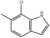 1H-Indole, 7-chloro-6-methyl- 구조식 이미지