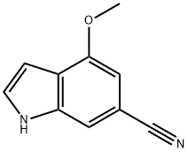 1H-Indole-6-carbonitrile, 4-methoxy- Structure