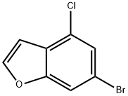 Benzofuran, 6-bromo-4-chloro- Structure