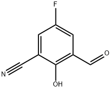 5-Fluoro-3-formyl-2-hydroxybenzonitrile Structure