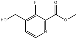 Methyl 3-fluoro-4-(hydroxymethyl)-2-pyridinecarboxylate Structure