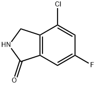 1H-Isoindol-1-one, 4-chloro-6-fluoro-2,3-dihydro- Structure