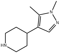 Piperidine, 4-(1,5-dimethyl-1H-pyrazol-4-yl)- Structure