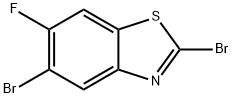 2,5-Dibromo-6-fluorobenzothiazole Structure