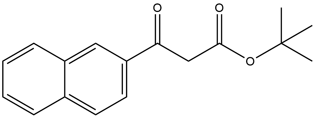 2-Naphthalenepropanoic acid, β-oxo-, 1,1-dimethylethyl ester Structure