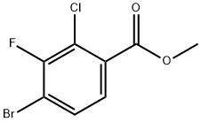 Benzoic acid, 4-bromo-2-chloro-3-fluoro-, methyl ester Structure