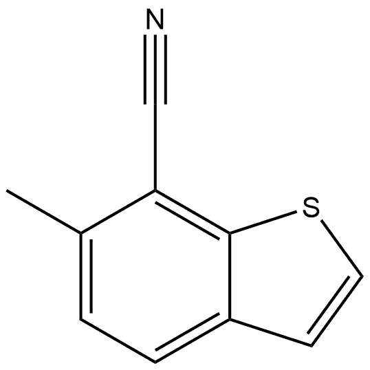 6-methylbenzo[b]thiophene-7-carbonitrile Structure