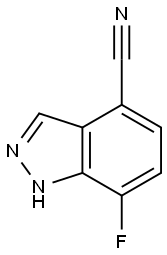 1H-Indazole-4-carbonitrile, 7-fluoro- 구조식 이미지