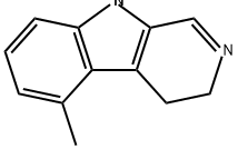 3H-Pyrido[3,4-b]indole, 4,9-dihydro-5-methyl- Structure