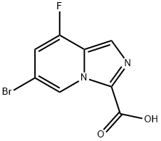 6-Bromo-8-fluoroimidazo[1,5-a]pyridine-3-carboxylic acid Structure