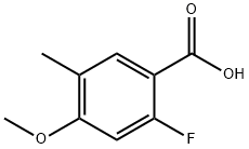 2-fluoro-4-methoxy-5-methylbenzoic acid Structure