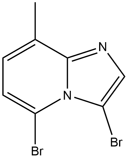 3,5-dibromo-8-methylimidazo[1,2-a]pyridine Structure