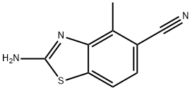 2-amino-4-methyl-1,3-benzothiazole-5-carbonitrile Structure