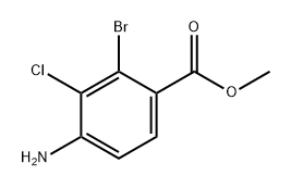 Benzoic acid, 4-amino-2-bromo-3-chloro-, methyl ester Structure