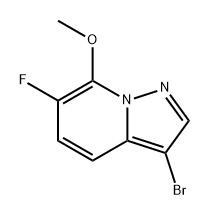Pyrazolo[1,5-a]pyridine, 3-bromo-6-fluoro-7-methoxy- 구조식 이미지
