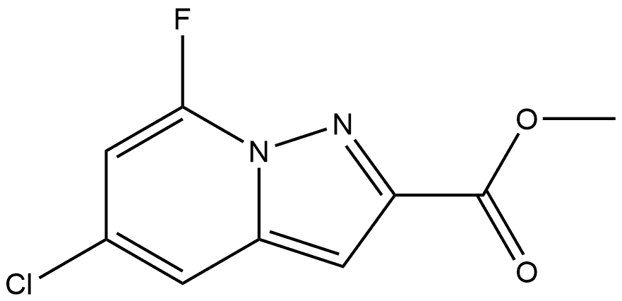 Methyl 5-chloro-7-fluoropyrazolo[1,5-a]pyridine-2-carboxylate Structure