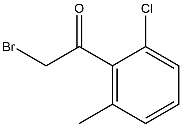 2-Bromo-1-(2-chloro-6-methylphenyl)ethanone Structure