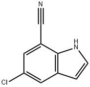 5-chloro-1H-indole-7-carbonitrile Structure