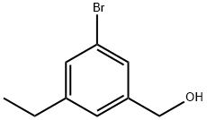 Benzenemethanol, 3-bromo-5-ethyl- Structure