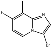 3-bromo-7-fluoro-8-methylimidazo[1,2-a]pyridine Structure