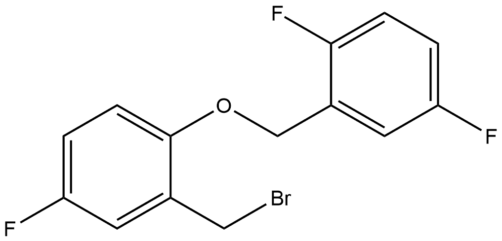 2-(Bromomethyl)-1-[(2,5-difluorophenyl)methoxy]-4-fluorobenzene Structure