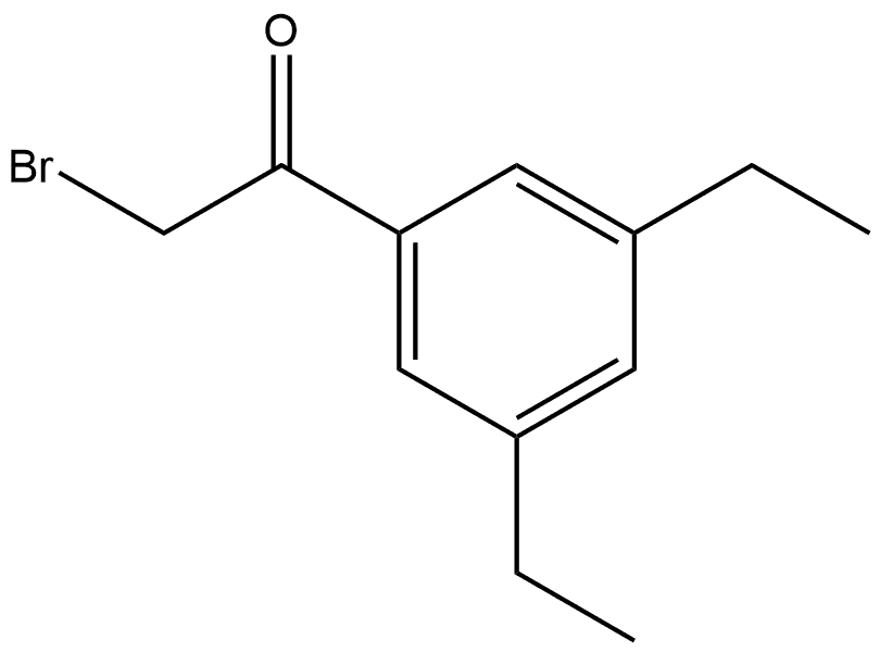 2-Bromo-1-(3,5-diethylphenyl)ethanone Structure